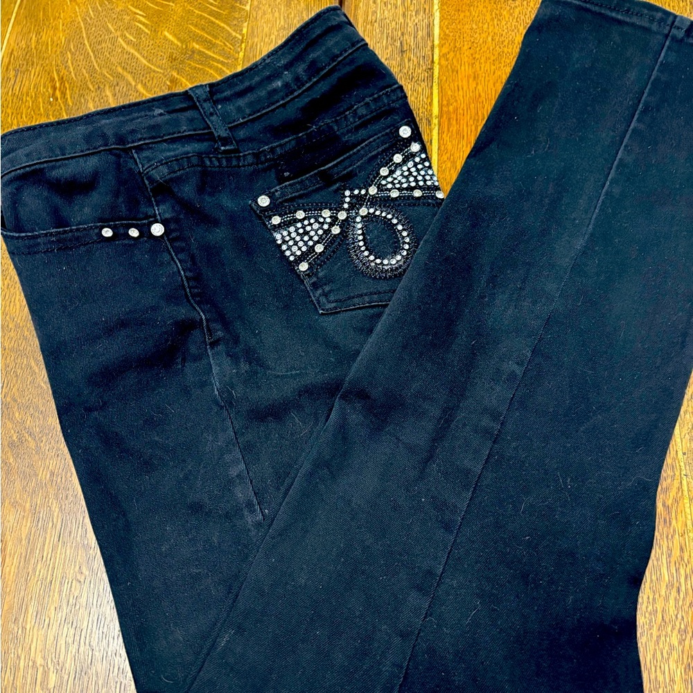 Black Bling Earl Jeans, Size 6